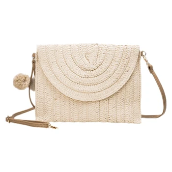 

Women's Handbag Straw Bag Beach Woven Wallet Messenger Bag Shoulder Bag Casual Handbag Envelope