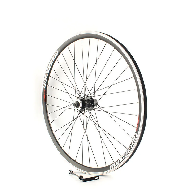 Cruiser Tour Bike 700C Wheelset 36h Alu Double Deck Rim Front Wheel Disc and V brake Rear Back Wheels Cassette and Screwed Hub