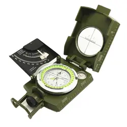 2018 Профессиональный походный компас, металлический компас, Компас для путешествий-360, военный армейский металлический Прицельный компас