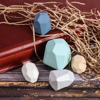 

Children's Wooden Colored Stone Jenga Building Block Educational Toy Creative Nordic Style Stacking Game Rainbow Wooden Toy Gift