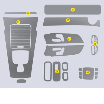 

Lsrtw2017 for Mercedes Benz A Class Car Gear Panel Dashboard Film Sticker Protector Mouldings Accessories 2019 2020 2021 W177