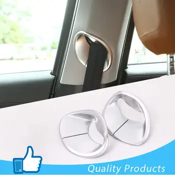 

2PCS For Alfa Romeo Giulia 2016 2017 2018 ABS Chrome Front Safety Belt Cover Trim