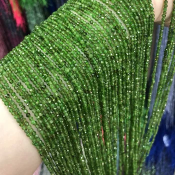 

Natural Stone Diopside Faceted Round Crystal Loosely isolation Bead For Jewelry Making DIY Necklace Bracelet Accessories