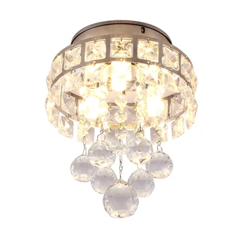 

HAIXIANG LED Crystal Ceiling Lamp Hallway Rain Drop Light Corridor Ceiling Light Lighting