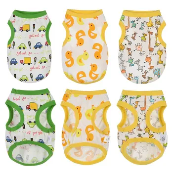 

Vest Small Pet Shirt Cat Dog Clothes Soft Cotton Dogs T Shirt Pet Puppy Summer Apparel Clothes Dog Coat