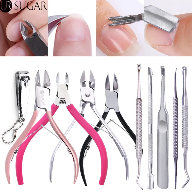

Nail Cuticle Pusher Remover Edge Cutter Nipper Clipper Scissor Dead Skin Remover Pedicure False Nail Tips Cutter Nail Art Tool