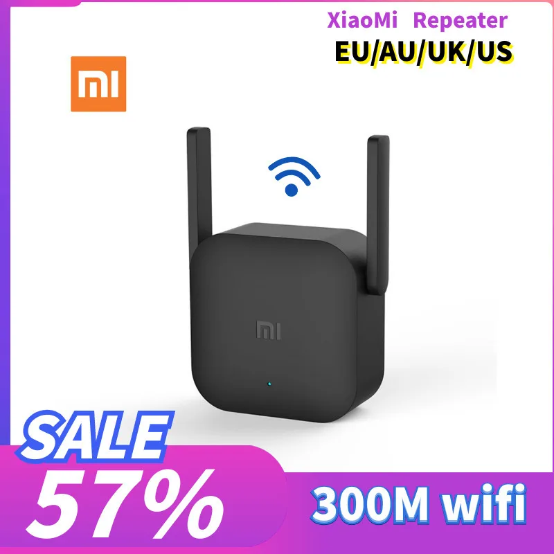 

Xiaomi pro Intensifier 300M WiFi Router Amplifier Repeater Signal Cover Extender Roteador 2 Wireless Router Repetidor Mi