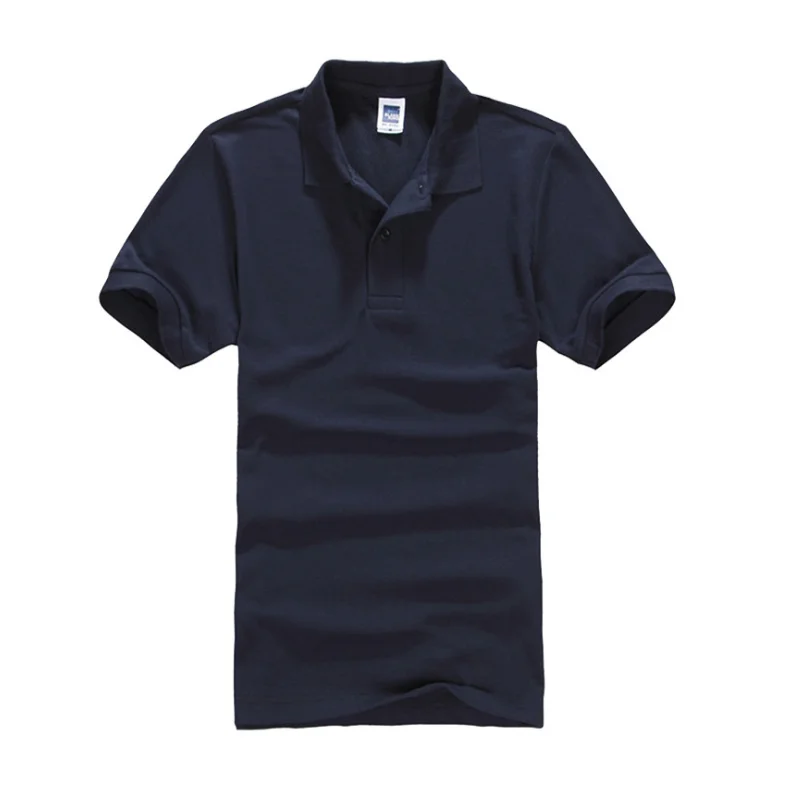 Мужская рубашка поло, брендовая мужская Однотонная рубашка поло, Camisa Masculina, мужская повседневная хлопковая рубашка поло с коротким рукавом, мужские майки