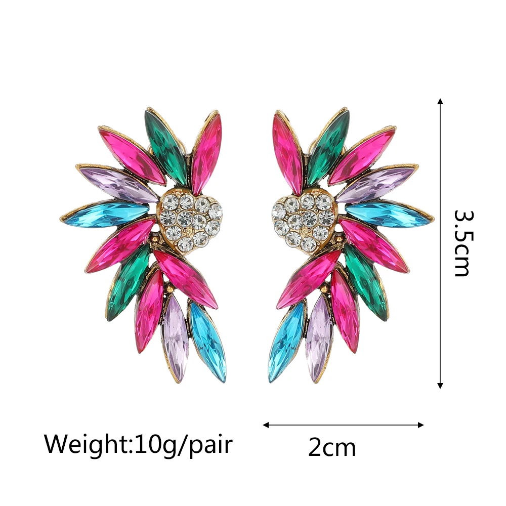 Ztech Mix Crystal Geometric/Bowknot Earrings For Women Big Long Trendy Jewelry Brincos Korean Fashion Accessories pendientes