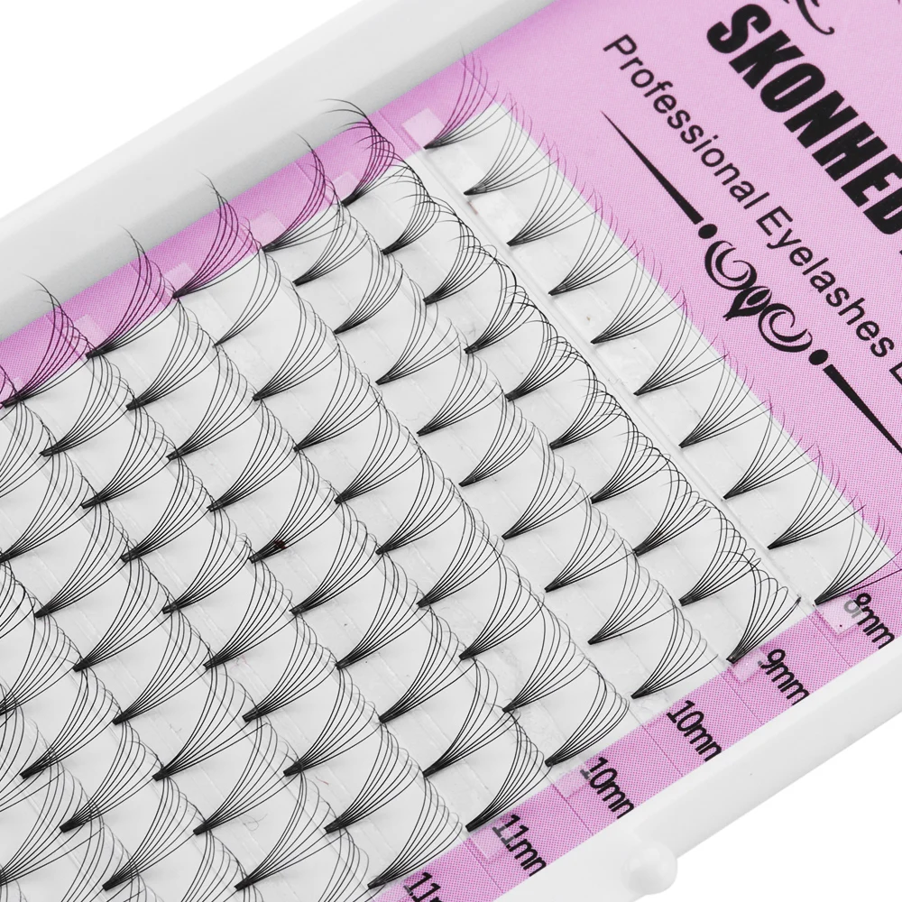 

LEKGAVD 3D-10D Mixed Length Fake Eyelash Premade Russian Volume Fans Natural False Lashes Faux Mink Eyelashes Extensions Makeup