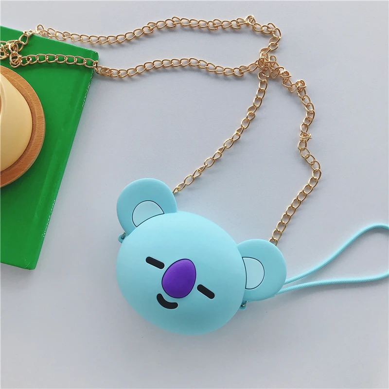 

Koala Headphone Case Data Line/ Key / Money/ Card Holder/ Storage Bag 3D cartoon Hard Cartoon Earphone Box