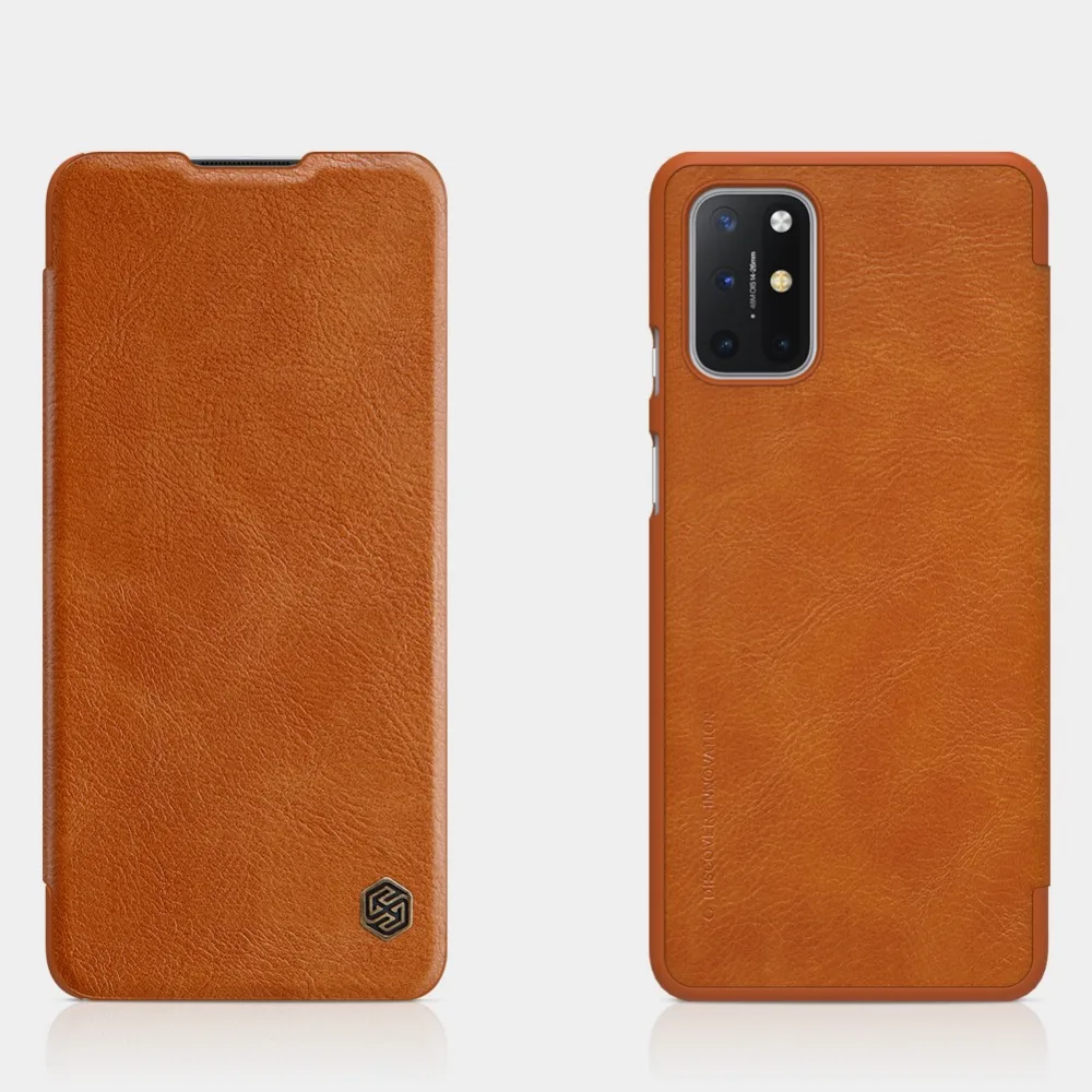 Pu Leather Case for Oneplus One Plus 8T 1+8T Cover Oneplus 8t Nillkin QIN Protective flip Cover wallet Case iphone 8 cardholder cases