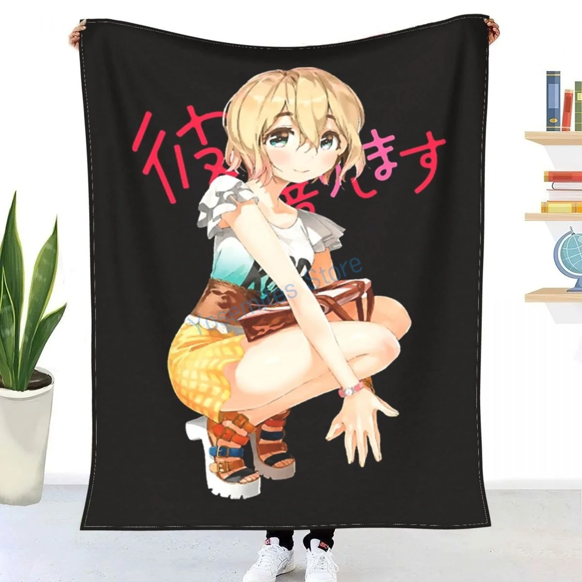 

Kanojo, Okarishimasu - Mami Nanami Throw Blanket Winter flannel bedspreads, bed sheets, blankets on cars and sofas, sofa covers