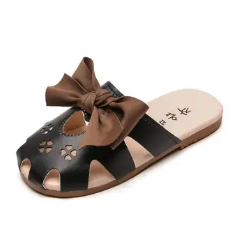 

Fashion New Summer Children Cartoon flip flops Shoes Girls Slippers sandals Bow Slippers Beach girls sandals