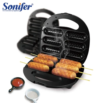 

Electric Hot Dog Non-Stick Teflon Coating Waffles Maker Crispy Corn French Muffin Sausage Baking Machine For Breakfast Sonifer
