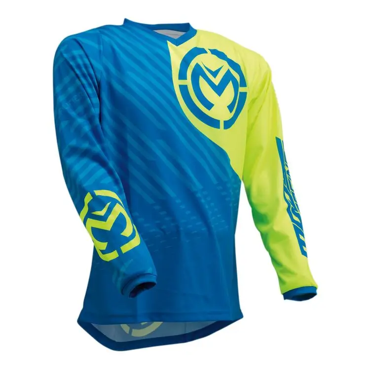 dh эндуро мотокросса Джерси внедорожный длинный мотоцикл mtb Джерси MX spexcel Велоспорт свитера цвета Омбре bmx велосипед рубашка - Цвет: Синий