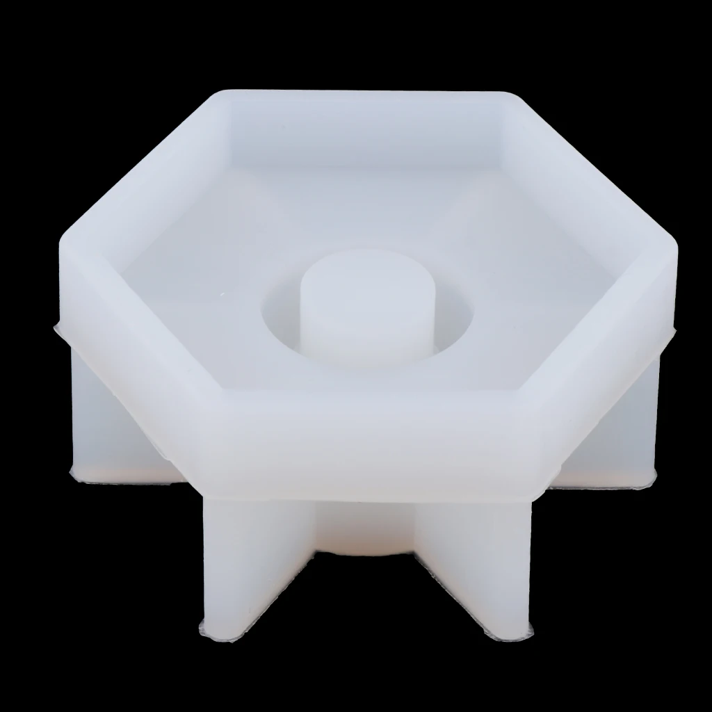 Hexagon Candlestick Candle Mold Silicone Mold for Resin Epoxy, Jewelry Making, Candle Wax, Homemade Soap