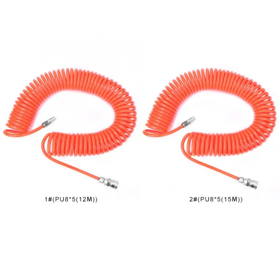 Air Compressor PU Hose Pneumatic Telescopic Spring Tube PP20+SP20 Quick Connector Sensor line protection tube |