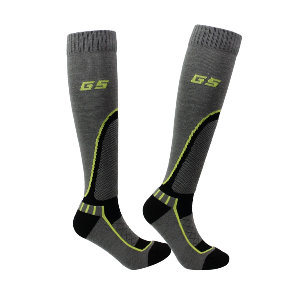 Adult Child Wool Blend Holding Winter Warm Ski Snow Stretchy Long Socks Winter Ski Socks