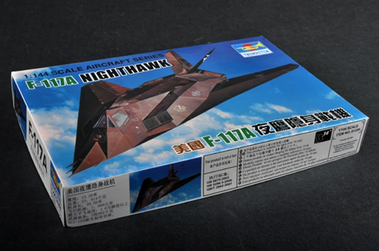 1: 144 масштаб США F-117A Nighthawk боец пластиковый военный собранные Самолеты Модель мальчиков ручной работы игрушка подарок на день рождения