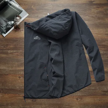 

Autumn Big Size Men's Wear Ventilation Thin Section Elastic Force Fabric Jacket Plus Fat plus Fat Sports Leisure Fat Man