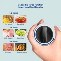 BioloMix 1200W 5-in-1 Immersion Hand Stick Blender Mixer Vegetable Meat Grinder 800ml Chopper Whisk 600ml Smoothie Cup 2