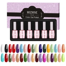 MIZHSE, 18 мл, Гель-лак, Гель-лак, УФ-гель, светодиодный, лампа, Гель-лак, дизайн ногтей, 6 шт. в наборе, горячая Распродажа, лак, смола, цвет, грунтовка