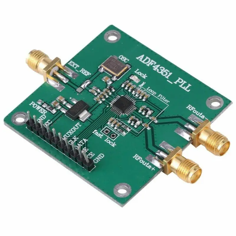 SMA женский ADF4351 PLL радиочастотный источник сигнала, синтезатор, макетная плата, трехпроводная последовательная шина периферийного интерфейса