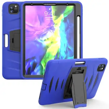 

Case for iPad Pro 11 2020 Stand Back Shell Shockproof Protective Tablet Cover for iPad Pro 11 2020 Case + Pencil Holder