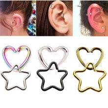 1 шт. сталь Daith пирсинг спиральные пирсинг для уха ушной хрящ Грач пирсинг для уха пирсинг раковины долото серьги ювелирные изделия для тела