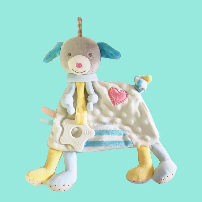 New Plush Baby Appease Towel Blanket Toy Soft Stuffed Animal Infant Soothe Kid Comfort Bruce Little Dog Puppy Doll | Игрушки и хобби
