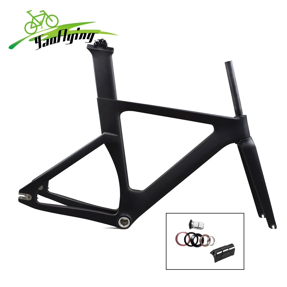 Track Frame fixed gear carbon bike frame Carbon Racing Tracking bike