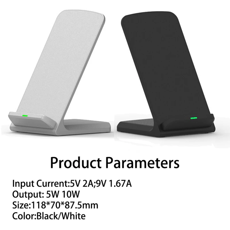 QI Быстрое беспроводное зарядное устройство для iphone 8 Plus XR XS MAX Xiaomi Mi 9 настольная Беспроводная зарядная док-станция 10 Вт подставка для samsung Note10 S10