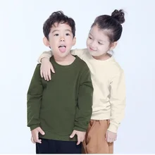 Детский пуловер с круглым вырезом MITOWN LIFE хлопковый свитер теплая ветрозащитная рубашка с длинными рукавами для мужчин и женщин