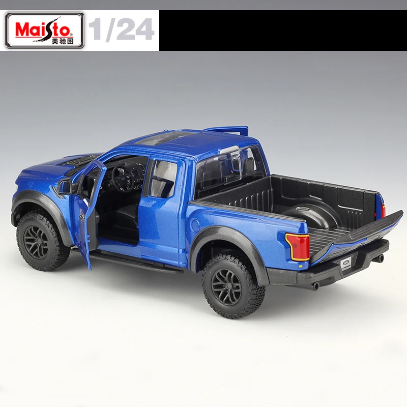 Высокая моделирования Maisto 1/24 2017 F 150 Raptor Пикап литья под давлением модель