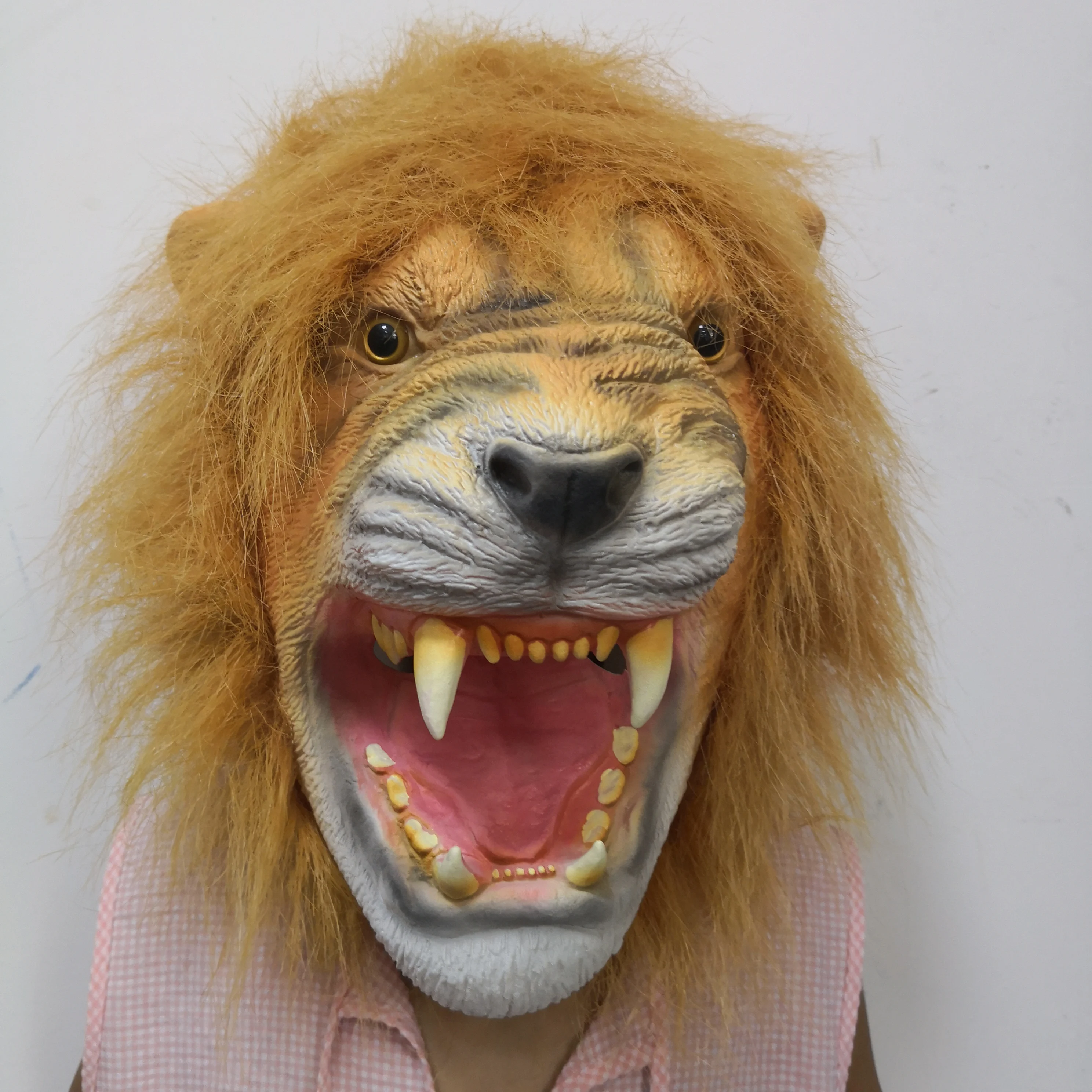 Забавная маска на Хэллоуин для взрослых наряды лев Король Simba латексная