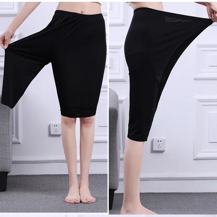 Women Pants Workout Slim Leggings Plus Size Capri Legging High Stretch Casual Bamboo Fiber Leggings Pants Basic Leggings Women yoga pants for women