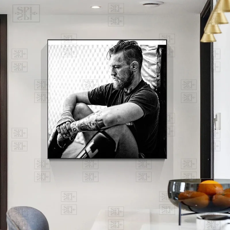 Conor Mcgregor Posters Irish Featherweight Championship Canvas Painting Modern Art Sport Picture Room Decoration Wall Art Decal