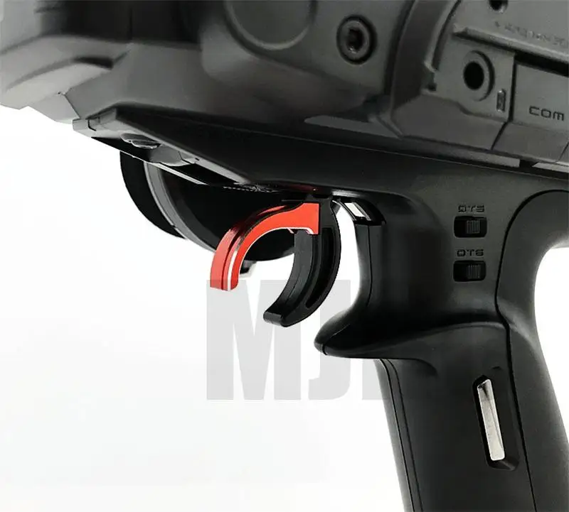 Ensemble de leviers de frein RC en alliage d'aluminium pour Futaba 4PXR, présentés sous différents angles.