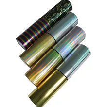 1 лист 25 см x 100 см металлическая Лазерная теплопередача виниловая камуфляжная Радужная железная пленка HTV футболка DIY