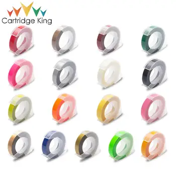 

Cartridge King Multicolor Dymo 3D 9mm Embossing Label Tape Compatible for Dymo 1610 12965 1540 1880 for Motex E101 Label Makers