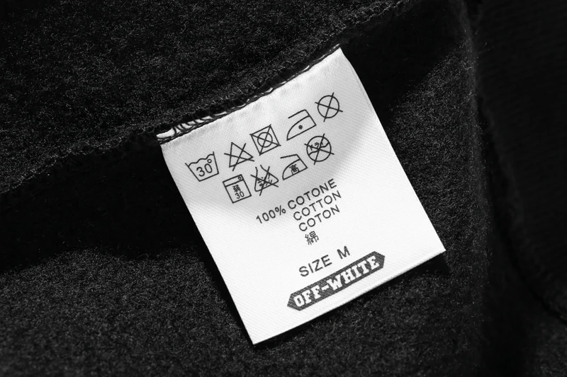 Косая полоска 19ss Off-White OW для мужчин/женщин любителей осень-зима Хлопок Мода Повседневная Свободная Толстовка с капюшоном куртка с капюшоном