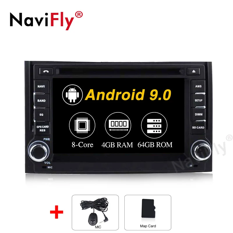 4G RAM 64G ROM NaviFiy Android 9,0 2Din 6,2 дюймов 4 Гб+ 64 ГБ Автомобильный DVD мультимедийный плеер для HYUNDAI H1 Автомагнитола поддержка gps навигация wifi BT - Цвет: 4G RAM 64G ROM