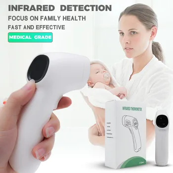 

Touch-Free Forehead Thermometer Digital Body & Obeject Thermometer Measurement Tool For Fever, Kids, Adults, Infants CD