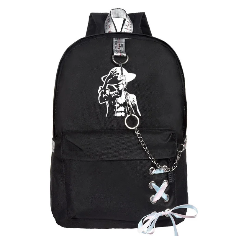 Аниме-атрибутика рюкзак школьный сезон школьная сумка Douyin напечатанная цепь Холщовая Сумка для мужчин и женщин студенческий тренд рюкзак