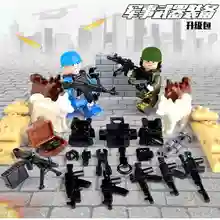 Legoing צבאי Swat נשק אבני בניין רובים חבילה עיר משטרת חייל סדרת WW2 צבא אביזרי MOC צעצועי לבנים Legoings(China)