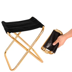 Chaise de pêche pliante légère, chaise de Camping pique nique pliable en tissu d'aluminium, mobilier d'extérieur facile à transporter 