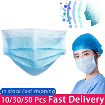 

In stock Fast delivery 3-layers masks Face Mouth Masks Non Woven Disposable Anti-Dust Masks Meltblown cloth Masks waterproof