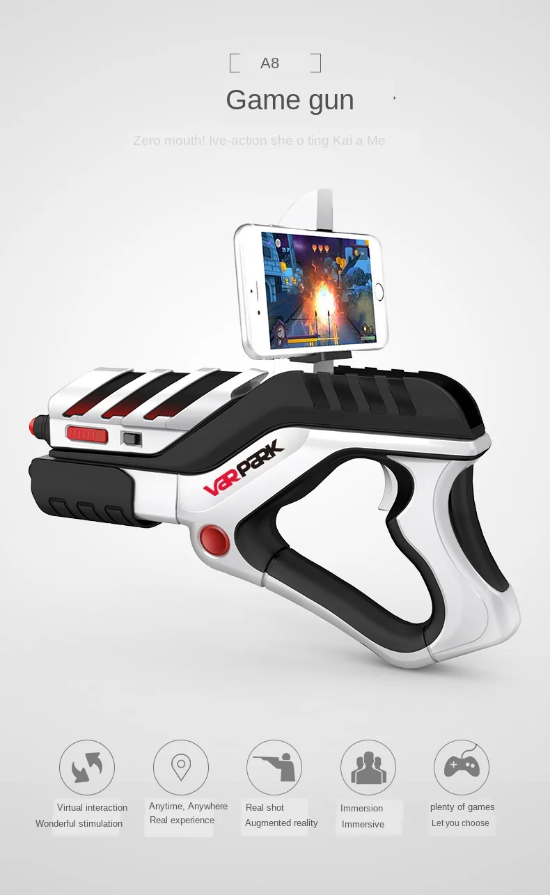 VR игра AR пистолет игрушка стрельба игры смартфон Bluetooth управление для Pad мобильного телефона Ios Android подарок для детей