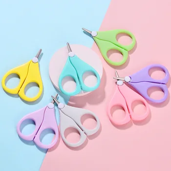 

Short Style Safety Baby Nail Scissors Cute Mini Infant Baby Cutter Scissors Daily Use for Baby Nail Care Manicure Cutter